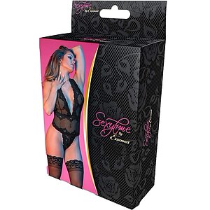 Body Magic Silk Heavenly Negru S-M Thumb 4
