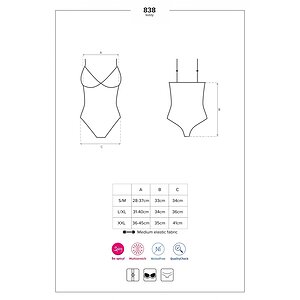 Body Obsessive 838-TED Negru S-M Thumb 4