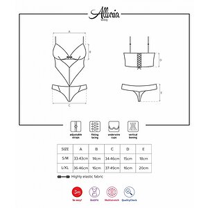 Body Obsessive Alluria Negru L-XL Thumb 2