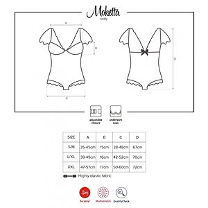 Body Obsessive Moketta Negru L-XL Thumb 2