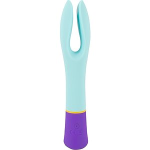 Bunt Double Vibrator Dublu 10 Moduri Reîncărcabil Albastru