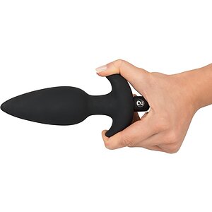 Anal Plug Cu Vibratii Black Velvet Large Negru Thumb 2