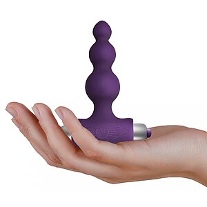 Anal Plug cu Vibratii Bubbles Rocks-Off Mov Thumb 1