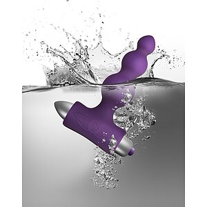 Anal Plug cu Vibratii Bubbles Rocks-Off Mov Thumb 2