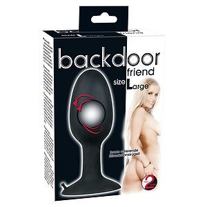 Anal Plug Silicon Large Negru Thumb 1