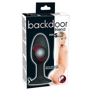 Anal Plug Small Silicone Negru Thumb 2