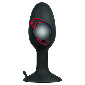 Anal Plug Small Silicone Negru Thumb 1
