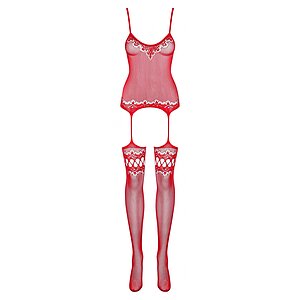 Catsuit Obsessive F214 Rosu S-L Thumb 2