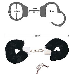 Cătușe Din Pluș Negru Thumb 2