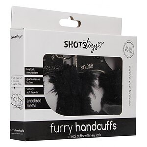 Cătușe cu Blăniță Furry Fun cu Buton de Eliberare