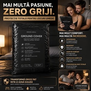 Cearceaf Vinyl Bed Sheet Negru Thumb 2