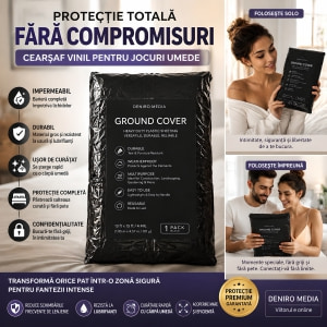 Cearceaf Vinyl Bed Sheet Negru Thumb 1