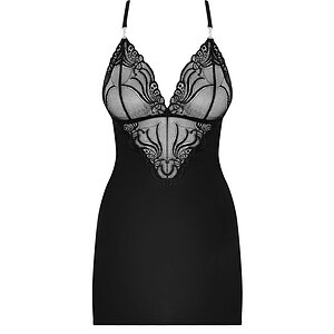 Chemise Obsessive 828-CHE Negru S-M Thumb 2