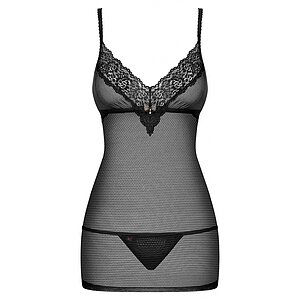 Chemise Obsessive 852-CHE Negru L-XL Thumb 2