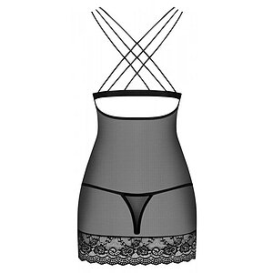 Chemise Obsessive 854-CHE Negru S-M Thumb 3