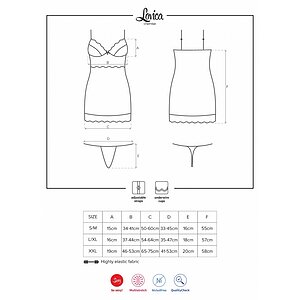 Chemise Obsessive Lovica Rosu S-M Thumb 2
