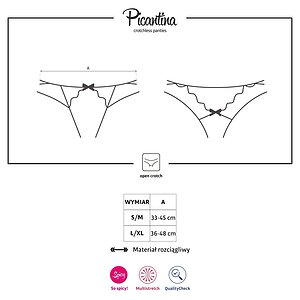 Chilot Decupat Obsessive Picantina Negru L-XL Thumb 2