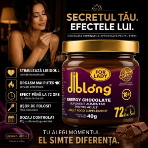 Ciocolată Afrodisiacă Diblong pentru Libido Feminin 40 g