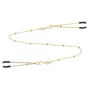 Cleme Pentru Sfârcuri Deluxe Chain Auriu