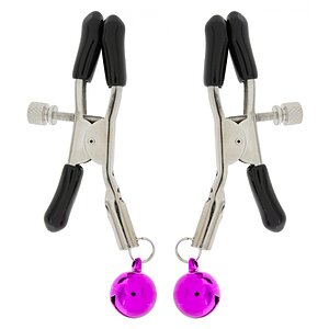 Clești ToyJoy Pentru Sfârcuri Nipple Teasers cu Clopoței Negru