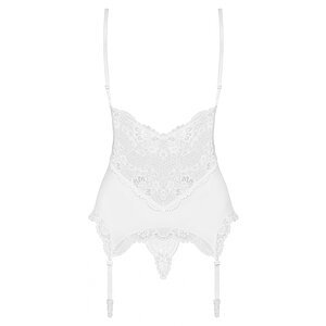 Corset Alb Elegant Obsessive 810-COR L-XL Thumb 1