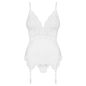 Corset Alb Elegant Obsessive 810-COR S-M Thumb 2