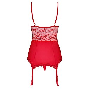 Corset Cu Portjartier Obsessive Lovica Rosu S-M Thumb 1