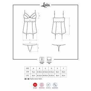 Corset Cu Portjartier Obsessive Lovica Rosu S-M Thumb 2