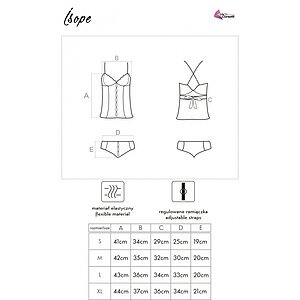 Corset cu Chilot LivCo Isope Alb L