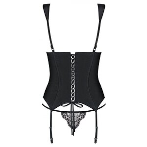 Corset Obsessive Charmea Negru S-M Thumb 1