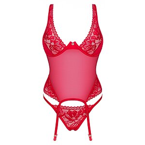 Corset Obsessive Lacelove Roșu M-L