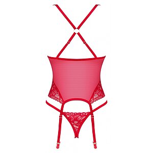 Corset Obsessive Lacelove Roșu M-L