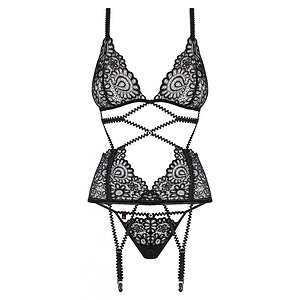 Corset Obsessive Mixty Negru L-XL