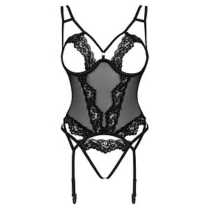 Corset Obsessive Setilla Negru L-XL