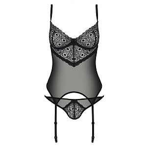Corset Passion Eco Zinnia Negru L-XL