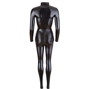 Costum Latex Cottelli Collection Jumpsuit Negru L Thumb 5