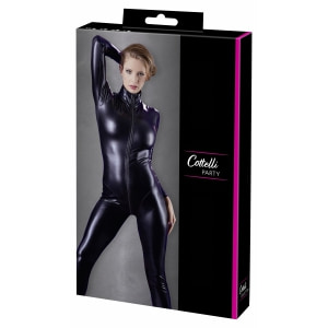 Costum Latex Cottelli Collection Jumpsuit Negru M Thumb 6
