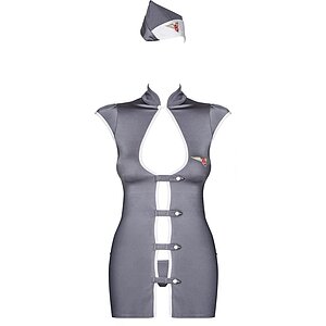 Costum Obsessive Stewardesa Gri S-M Thumb 2