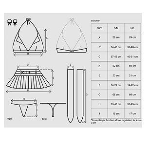 Costum Obsessive Schooly Alb L-XL Thumb 2