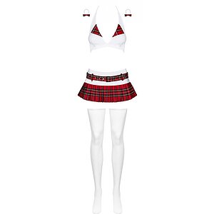Costum Scolarita Sexy Obsessive Schooly Alb S-M Thumb 2