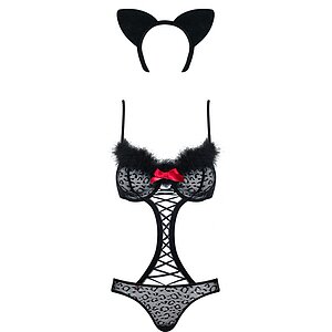 Costum Obsessive Gepardina Negru S-M Thumb 2