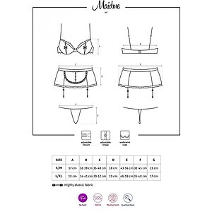 Costum Obsessive Maidme Negru S-M Thumb 2
