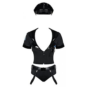 Costum Sexy Obsessive Police Negru S-M Thumb 1