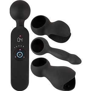 Couples Choice Wand – 12 Moduri, încălzire 41°C, Reîncărcabil Negru