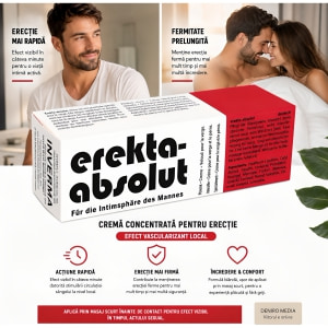 Cremă Inverma Erekta Absolut pentru Erecție la Bărbați 18 ml