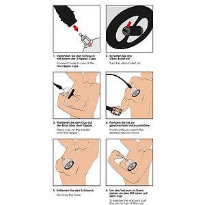 Cupe Vibratoare pentru Stimularea Sfârcurilor cu Sucțiune