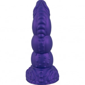 Demonul Dorinței — Dildou siliconic 22,5 cm cu Ventuză Mov