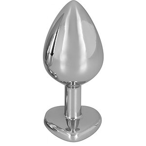 Diamond Anal Plug Medium Argintiu Thumb 2