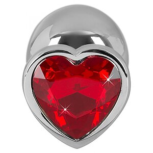 Diamond Anal Plug Medium Argintiu Thumb 1