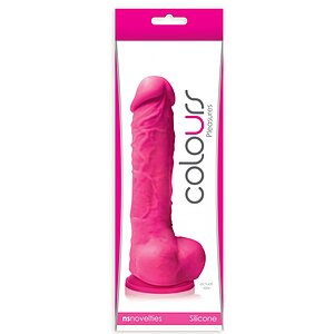 Dildo Cu Ventuza Colours Roz Thumb 1
